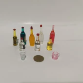 minyatür cam görünümlü şiseler 10 Parca - 4