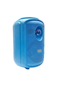 Torima KTS-2111 Mavi RGB Ledli Mikrofonlu Tekerlekli Bluetooth Hoparlör Speaker - 3