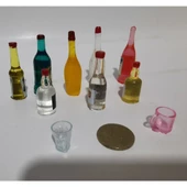 minyatür cam görünümlü şiseler 10 Parca - 2