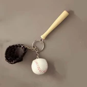 Baseball Keychain Şık Kolye Çanta Süsü Beyzbol Tasarımlı Anahtarlık - 7