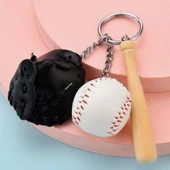Baseball Keychain Şık Kolye Çanta Süsü Beyzbol Tasarımlı Anahtarlık - 8
