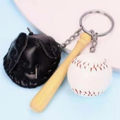 Baseball Keychain Şık Kolye Çanta Süsü Beyzbol Tasarımlı Anahtarlık - 4