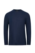 2AS Vernon Erkek Uzun Kol Viloft T-Shirt Lacivert - 1