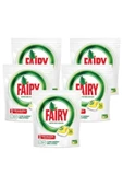 Fairy Bulaşık Makinesi Deterjanı Hepsi Bir Arada Limon 36 Yıkama 5'li - 1