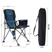 Efsane Kamp - Profesyonel Fold&Go Katlanır Kamp Sandalyesi – Mavi - 8