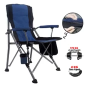 Efsane Kamp - Profesyonel Fold&Go Katlanır Kamp Sandalyesi – Mavi - 2