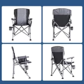 Efsane Kamp - Profesyonel Fold&Go Katlanır Kamp Sandalyesi – Gri - 5