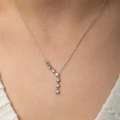 Himarry Gümüş Zirkon Sıra Taşlı Kadın Kolye thumbnail 2