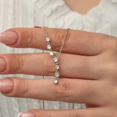 Himarry Gümüş Zirkon Sıra Taşlı Kadın Kolye thumbnail 1