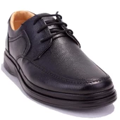 Dagoster DMA08-251 Siyah Ortopedik Günlük Erkek Deri Ayakkabı thumbnail 1