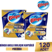 Bingo Akıllı Kapsül Pro Max Bulaşık Makinesi Deterjanı Tableti 120'LI - 1