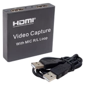 4K HDMI UYUMLU 1080P USB 2.0 VİDEO CAPTURE KART (4593) - 1