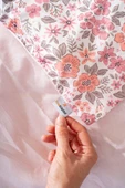 Pembe Bahar Çift Kişilik Nevresim Takımı - 6