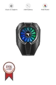 Torima ACC-30 Kablolu Cep Telefonu Soğutma Fanı Gamer Oyuncu Radyatör Soğutucu Siyah - 1
