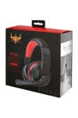 Pell GT91 Kulak üstü Oyuncu Kulaklığı PC Gamer Kablolu Usb Jack thumbnail 2
