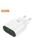 Pell E06 Micro USB Hızlı Şarj Cihazı 2 USB Girişli Başlık thumbnail 3