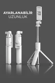 Torima S03 Beyaz Uzaktan Kumandalı Kablosuz Selfie Çubuğu - 4