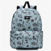 Vans Old Skool 22L Sırt Çantası Desenli Yeşil thumbnail 1