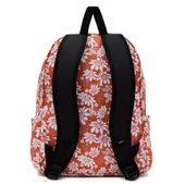 Vans Old Skool 22L Sırt Çantası Çiçekli Turuncu - 2