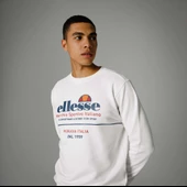 Ellesse Bisiklet Yaka Sweatshirt Kırık Beyaz Erkek EM273 - 1
