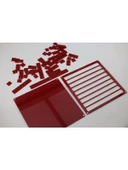 Luga Atölye Matematik Kesir Eğitim Seti & Eğlenceli Matematik Öğrenme - Kırmızı - 3