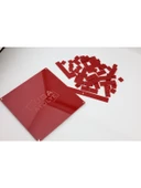 Luga Atölye Matematik Kesir Eğitim Seti & Eğlenceli Matematik Öğrenme - Kırmızı - 1