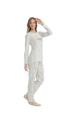 U.S. Polo Assn. 17122 Kadın Yuvarlak Yaka Pijama Takımı - 1