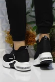 Fort Guja 24K300-1 Siyah Orijinal Ürün Kalın Taban Sneaker Kadın Ayakkabı - 4