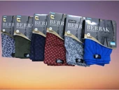 BERRAK 4497 ERKEK MODAL DESENLİ BOXER 6 ADET  L ÇOK RENKLİ - 1