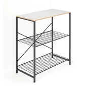 Eportatif Çok Amaçlı Mutfak Rafı Bangosu Masa Geniş Beyaz 1440 - 6