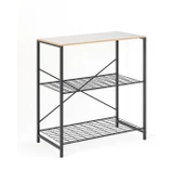 Eportatif Çok Amaçlı Mutfak Rafı Bangosu Masa Geniş Beyaz 1440 - 5