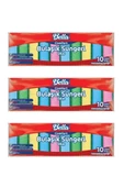 Banat Bella Comfort Renkli Düz Bulaşık Süngeri 10'lu Paketx 3 adet - 1