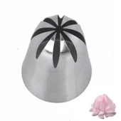 Büyük Boy Kapalı Yıldız 8 Diş Krema Duyu 36x6x48 Mm | İthal Krema Torbası Hediye (DY-904) - 2