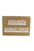 Kına Atölyesi Kınamıza Hoşgeldiniz Köpüklü Strafor Yazı - 1