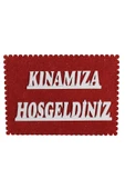 Kına Atölyesi Kınamıza Hoşgeldiniz Köpüklü Strafor Yazı - 2