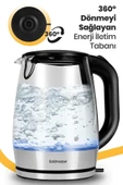 Goldmaster Aquarıne IN-6342 2200 W 1.7 lt Işıklı Cam Kettle - 3