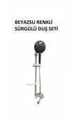 Bereket Hırdavat Beyazsu Sürgülü Duş Seti Renkli - 2