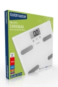 GoldMaster Caremax Geniş Ekranlı 12 Kişi Hafızalı Yağ Ölçer Fonksiyonlu Vücut Analizli Tartı Baskül - 8