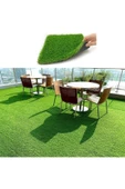 Vl Dekoratif Premium Kalite Suni Balkon Bahçe Kaymaz Taban Çim Halı 7 Mm - 4