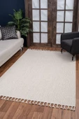 Nirvana Sisal Plus Vl Yumuşak Dokuma Doğal Görünüm Örgü Saçaklı Düz Desenli Kilim - 1