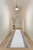 Bianca Vl Eco Dijital Baskı Makinada Yıkanabilir Kaymaz Taban Dekoratif Halı Gri-kahverengi - 2