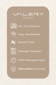 Karen Vl Makinada Yıkanabilir Dayanıklı Kaymaz Taban Antialerjik Halı Mermer Siyah Blok - 6
