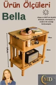 ÇMD ÇAKIR MOBİLYA DEKORASYON Bella Komodin: Minimalist Mdf Ve Ahşap Tasarımıyla Şıklık Ve Fonksiyonellik - 2