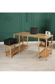 ÇMD ÇAKIR MOBİLYA Legno Çalışma Masası: Minimalist Mdf, Ahşap Ayak Ve Yazıcı Rafı - 1