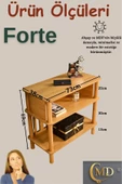 ÇMD ÇAKIR MOBİLYA DEKORASYON Forte Komodin: Minimalist Mdf Ve Ahşap Tasarım - 2