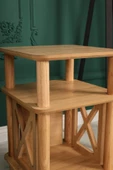 ÇMD ÇAKIR MOBİLYA DEKORASYON Castagno Komodin: Minimalist Mdf Ve Ahşap Tasarım H:60 X 39 X 39 - 6