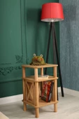 ÇMD ÇAKIR MOBİLYA DEKORASYON Castagno Komodin: Minimalist Mdf Ve Ahşap Tasarım H:60 X 39 X 39 - 3