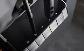 Creavit PIANO Tepe Duş Sistemi Termostatik Gun Grey / Metalik Gr - 2