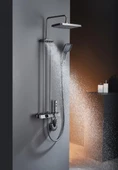 Creavit PIANO Tepe Duş Sistemi Termostatik Gun Grey / Metalik Gr - 1