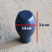 Metal Tek Vidalı Düğme Antrasit Kulp Mobilya Mutfak Dolabı Çekmece Dolap Kulpları Kapak Kulpu Kulbu thumbnail 4